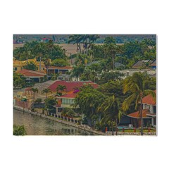 Samborondon District Aerial View Shot, Guayas, Ecuador Crystal Sticker (a4) by dflcprintsclothing