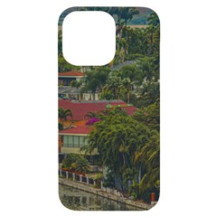 Samborondon District Aerial View Shot, Guayas, Ecuador Iphone 14 Pro Max Black Uv Print Case by dflcprintsclothing