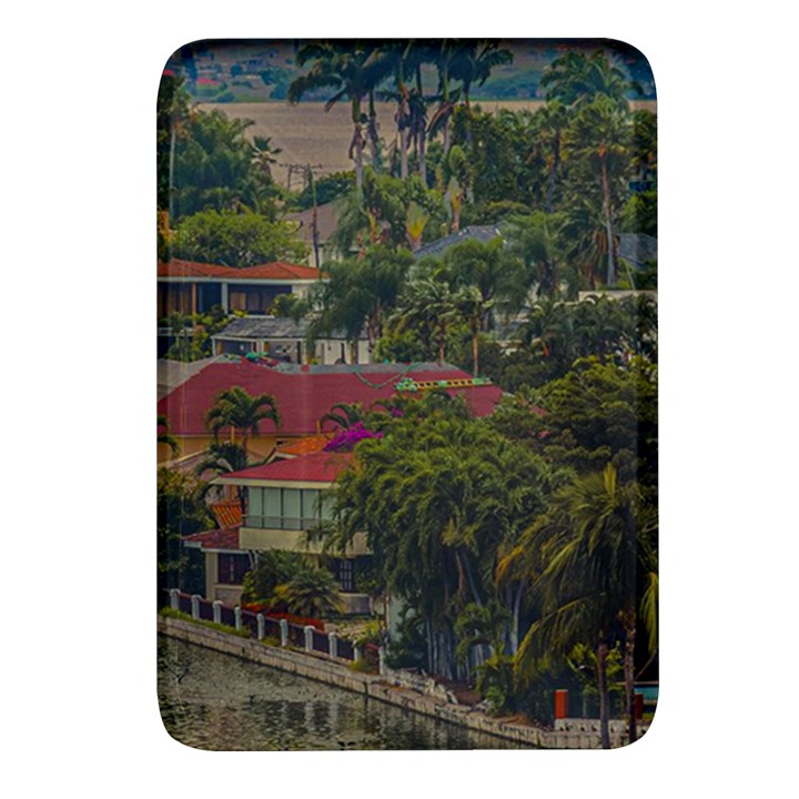 Samborondon District Aerial View Shot, Guayas, Ecuador Rectangular Glass Fridge Magnet (4 pack)