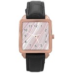 Marble Texture Marble Painting Rose Gold Leather Watch  Front