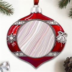 Marble Texture Marble Painting Metal Snowflake And Bell Red Ornament