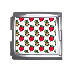 Strawberries Pineapples Fruits Mega Link Italian Charm (18mm)