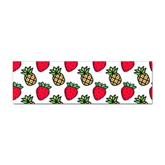 Strawberries Pineapples Fruits Sticker (bumper) by Loisa77