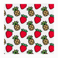 Strawberries Pineapples Fruits Medium Glasses Cloth by Loisa77