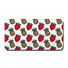 Strawberries Pineapples Fruits Medium Bar Mat by Loisa77