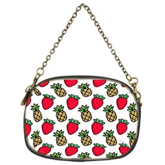 Strawberries Pineapples Fruits Chain Purse (one Side) by Loisa77