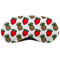 Strawberries Pineapples Fruits Sleep Mask by Loisa77