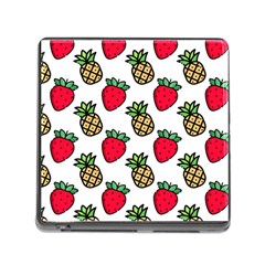 Strawberries Pineapples Fruits Memory Card Reader (square 5 Slot) by Loisa77