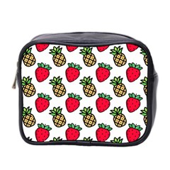 Strawberries Pineapples Fruits Mini Toiletries Bag (two Sides) by Loisa77