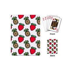 Strawberries Pineapples Fruits Playing Cards Single Design (mini)