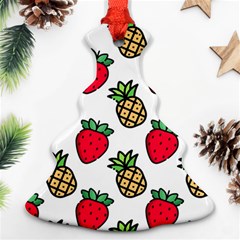 Strawberries Pineapples Fruits Ornament (christmas Tree) 