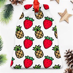 Strawberries Pineapples Fruits Ornament (bell)