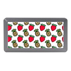 Strawberries Pineapples Fruits Memory Card Reader (mini) by Loisa77