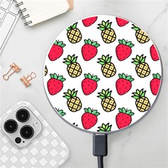 Strawberries Pineapples Fruits Wireless Fast Charger(white) by Loisa77