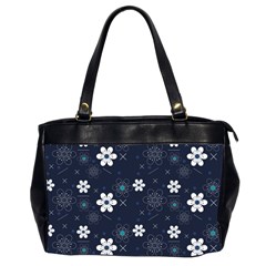 Blue Background Abstract Seamless Oversize Office Handbag (2 Sides) by Loisa77