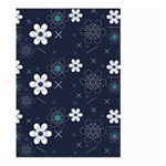 Blue Background Abstract Seamless Large Garden Flag (Two Sides) Front