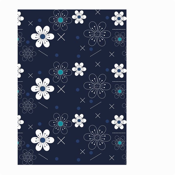 Blue Background Abstract Seamless Large Garden Flag (Two Sides)