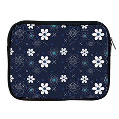 Blue Background Abstract Seamless Apple Ipad 2/3/4 Zipper Cases by Loisa77