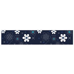 Blue Background Abstract Seamless Small Premium Plush Fleece Scarf