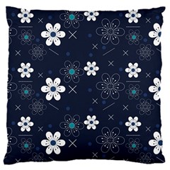 Blue Background Abstract Seamless 16  Baby Flannel Cushion Case (two Sides)