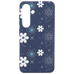 Blue Background Abstract Seamless Samsung Galaxy S24 6 2 Inch Black Tpu Uv Case by Loisa77