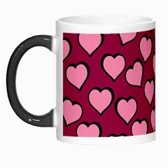 Pattern Pink Abstract Heart Morph Mug by Loisa77