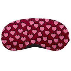 Pattern Pink Abstract Heart Sleep Mask by Loisa77