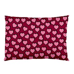 Pattern Pink Abstract Heart Pillow Case (two Sides) by Loisa77