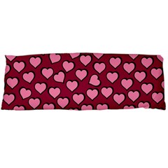 Pattern Pink Abstract Heart Body Pillow Case (dakimakura) by Loisa77