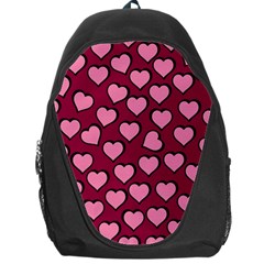 Pattern Pink Abstract Heart Backpack Bag by Loisa77