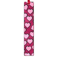 Pattern Pink Abstract Heart Large Book Marks by Loisa77