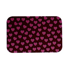 Pattern Pink Abstract Heart Open Lid Metal Box (silver)   by Loisa77