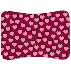 Pattern Pink Abstract Heart Velour Seat Head Rest Cushion by Loisa77