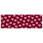 Pattern Pink Abstract Heart Banner and Sign 12  x 4  Front