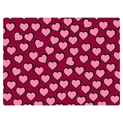 Pattern Pink Abstract Heart Two Sides Premium Plush Fleece Blanket (baby Size) by Loisa77