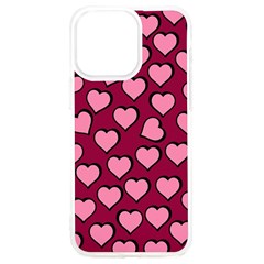 Pattern Pink Abstract Heart Iphone 15 Pro Max Tpu Uv Print Case by Loisa77