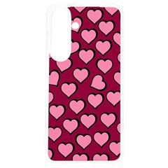 Pattern Pink Abstract Heart Samsung Galaxy S24 6 2 Inch Tpu Uv Case by Loisa77