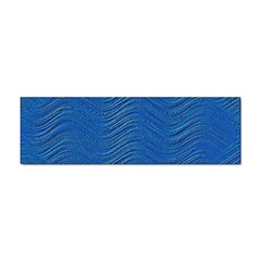 Blue Wave Abstract Texture Seamless Sticker (bumper) by Loisa77