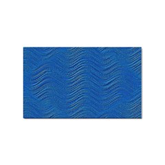 Blue Wave Abstract Texture Seamless Sticker Rectangular (10 Pack) by Loisa77