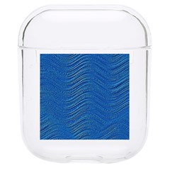 Blue Wave Abstract Texture Seamless Hard Pc Airpods 1/2 Case by Loisa77