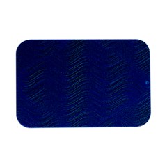 Blue Wave Abstract Texture Seamless Open Lid Metal Box (silver)   by Loisa77