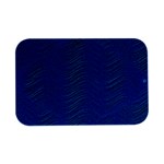 Blue Wave Abstract Texture Seamless Open Lid Metal Box (Silver)   Front