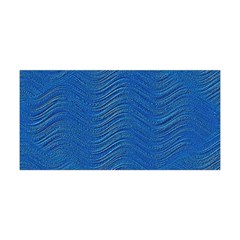 Blue Wave Abstract Texture Seamless Yoga Headband by Loisa77