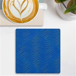 Blue Wave Abstract Texture Seamless UV Print Square Tile Coaster  Front