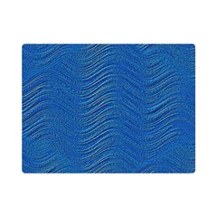 Blue Wave Abstract Texture Seamless Premium Plush Fleece Blanket (mini) by Loisa77