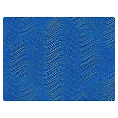 Blue Wave Abstract Texture Seamless Two Sides Premium Plush Fleece Blanket (baby Size) by Loisa77