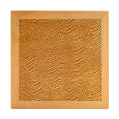 Blue Wave Abstract Texture Seamless Wood Photo Frame Cube by Loisa77