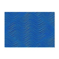 Blue Wave Abstract Texture Seamless Crystal Sticker (a4) by Loisa77