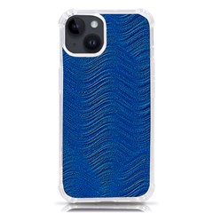 Blue Wave Abstract Texture Seamless Iphone 14 Tpu Uv Print Case by Loisa77