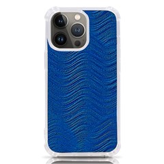 Blue Wave Abstract Texture Seamless Iphone 13 Pro Tpu Uv Print Case by Loisa77